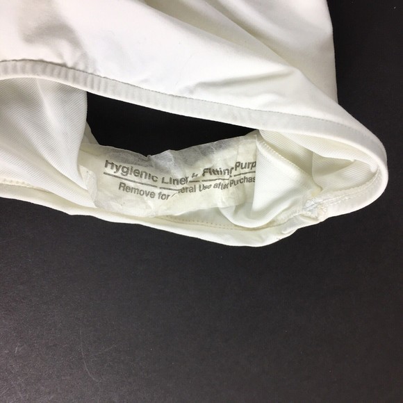 New VICTORIA'S SECRET Low Back Swimsuit Women's Size 10 White Bridal Sexy - Picture 5 of 10